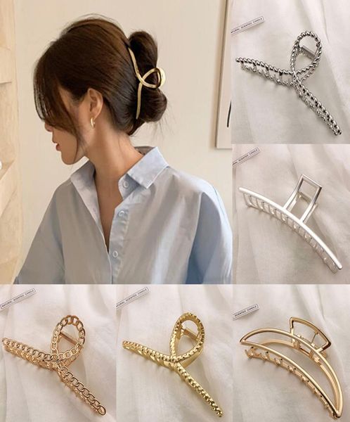 simple metal hollow out geometric hair claw ladies elegant hair accessories cross crab bath clip for women fashion girl headwear7021521
simple metal hollow out geometric hair claw ladies elegant hair accessories cross crab bath clip for women fashion girl headwear7021521