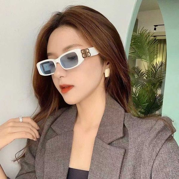 new b narrow frame square fashion sunglasses ins net red hip-hop glasses, White;black
new b narrow frame square fashion sunglasses ins net red hip-hop glasses, White;black