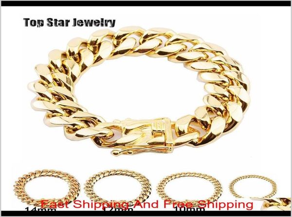 8mm10mm12mm14mm16mm18mm stainless steel bracelets 18k gold plated high polished miami cuban link men punk curb chain butterfl2986462, Black
8mm10mm12mm14mm16mm18mm stainless steel bracelets 18k gold plated high polished miami cuban link men punk curb chain butterfl2986462, Black