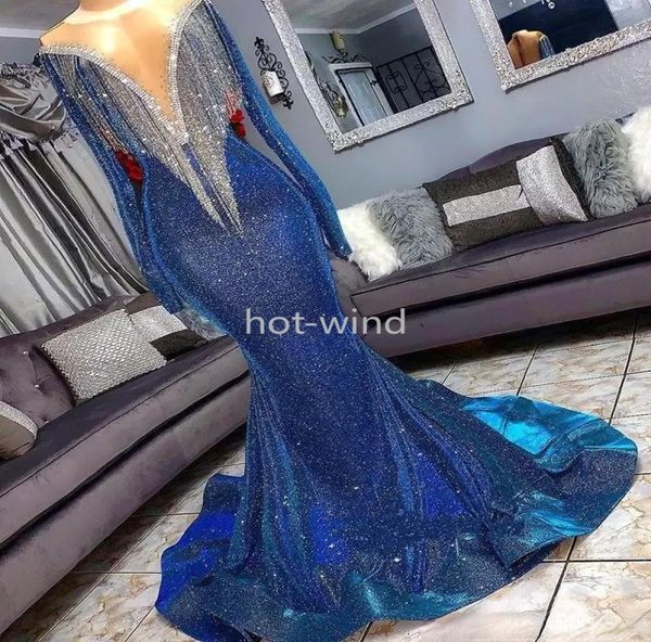 2022 royal blue sequined prom party dresses with shining tassels long sleeevs mermaid evening gowns 2k19 formal dress custom made 4428581, Black
2022 royal blue sequined prom party dresses with shining tassels long sleeevs mermaid evening gowns 2k19 formal dress custom made 4428581, Black