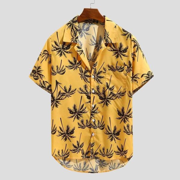 printed men's hawaiian shirt summer fashionable loose beachwear short sleeve casual buttons shirt cct, White;black
printed men's hawaiian shirt summer fashionable loose beachwear short sleeve casual buttons shirt cct, White;black