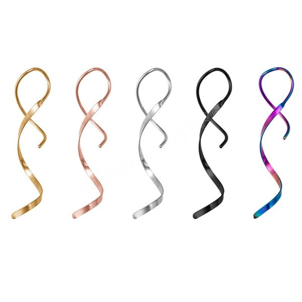 twist hanging loop earrings for women ear piercing cartilage helix surgical steel hoop tragus screw pendant earring jewelry, Golden;silver
twist hanging loop earrings for women ear piercing cartilage helix surgical steel hoop tragus screw pendant earring jewelry, Golden;silver