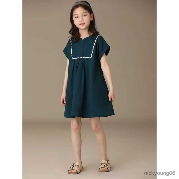 girl's dresses summer children cotton dress clothing girl short sleeve casual 2-15years kids solid loose for girls 10 14 r230607, Red;yellow
girl's dresses summer children cotton dress clothing girl short sleeve casual 2-15years kids solid loose for girls 10 14 r230607, Red;yellow