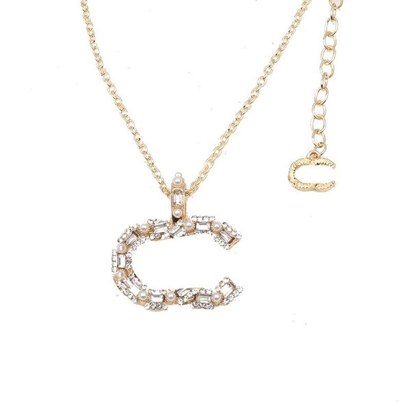 19style luxury designer double letter pendant necklaces 18k gold plated crysat pearl rhinestone sweater necklace for women wedding party jew, Silver
19style luxury designer double letter pendant necklaces 18k gold plated crysat pearl rhinestone sweater necklace for women wedding party jew, Silver