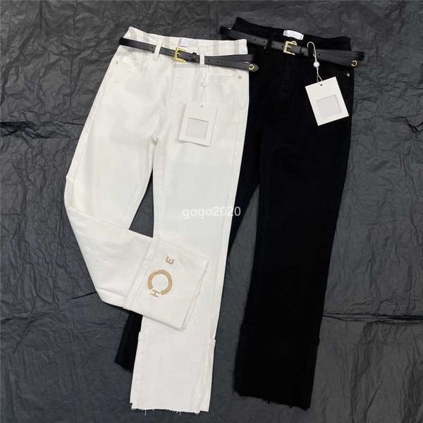 women's jeans designer girls designer pants with letter embroidery pattern belt female high end milan runway casual jersey jogging outw, Blue
women's jeans designer girls designer pants with letter embroidery pattern belt female high end milan runway casual jersey jogging outw, Blue
