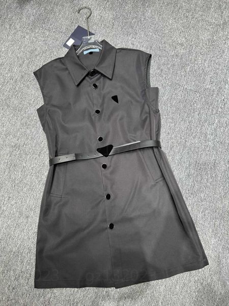 loose fit sleeveless designers dress casual women waist retraction design fashion customized small label triangle plate decoration womens de, Black;gray
loose fit sleeveless designers dress casual women waist retraction design fashion customized small label triangle plate decoration womens de, Black;gray
