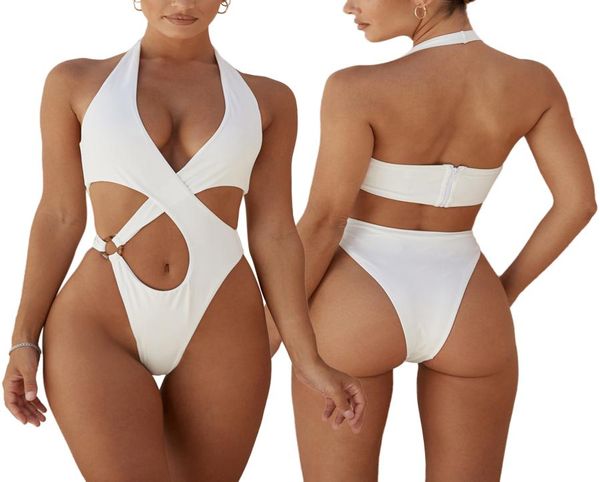women summer swimwear solid color hanging neck cross hollow out onepiece swimsuit for girls whiteblack1182399
women summer swimwear solid color hanging neck cross hollow out onepiece swimsuit for girls whiteblack1182399