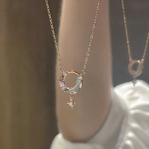 silver dream chasing star river necklace for girls light small and popular high grade star moon silver necklace pendant, Black
silver dream chasing star river necklace for girls light small and popular high grade star moon silver necklace pendant, Black