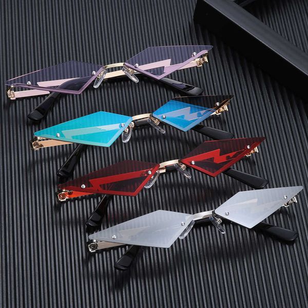 fashion new style shape flame sunglasses women men rimless wave sun glasses uv 400 eyewear narrow streetwear, Silver
fashion new style shape flame sunglasses women men rimless wave sun glasses uv 400 eyewear narrow streetwear, Silver
