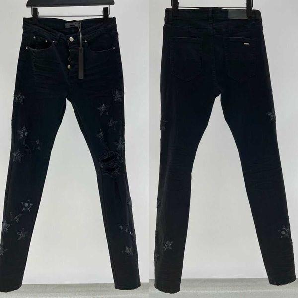 mens designer star ripped jean man slim jeans casual zipper trousers for male stretch trouser cashew flower patch hip hop denim pants black, Blue
mens designer star ripped jean man slim jeans casual zipper trousers for male stretch trouser cashew flower patch hip hop denim pants black, Blue