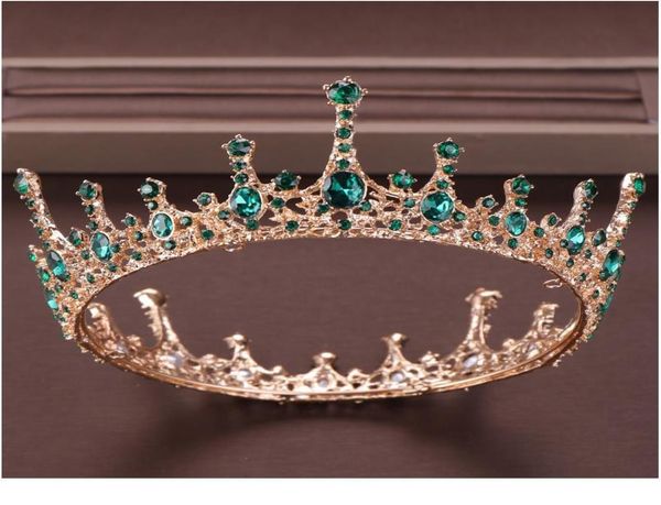 vintage baroque green crystal round queen crown wedding tiara bridal diadem gold color headpiece dress wedding hair acc jllykb3345746, Silver
vintage baroque green crystal round queen crown wedding tiara bridal diadem gold color headpiece dress wedding hair acc jllykb3345746, Silver