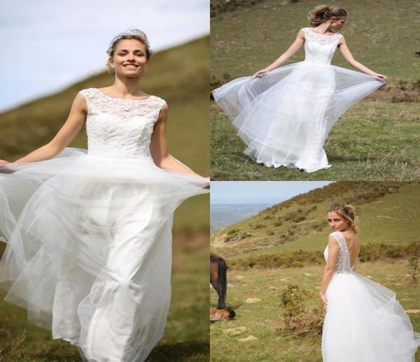 3d appliques elegant country wedding dress backless scoop neck tulle floor length long a line long 2019 wedding bridal gowns custo2481045, White
3d appliques elegant country wedding dress backless scoop neck tulle floor length long a line long 2019 wedding bridal gowns custo2481045, White