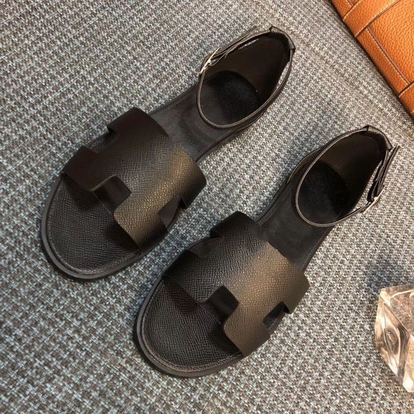35-42 women orange h sandal straps real leather designer sandals womens slippers summer ladies luxury vintage mule flat brown pink white bla, Black
35-42 women orange h sandal straps real leather designer sandals womens slippers summer ladies luxury vintage mule flat brown pink white bla, Black