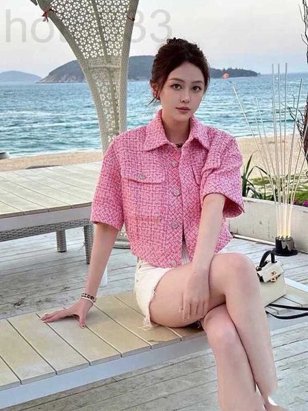 women's jackets designer jacket early spring and summer 2023 new pink light luxury short sleeved suit cardigan knitted for women 373z, Black;brown
women's jackets designer jacket early spring and summer 2023 new pink light luxury short sleeved suit cardigan knitted for women 373z, Black;brown