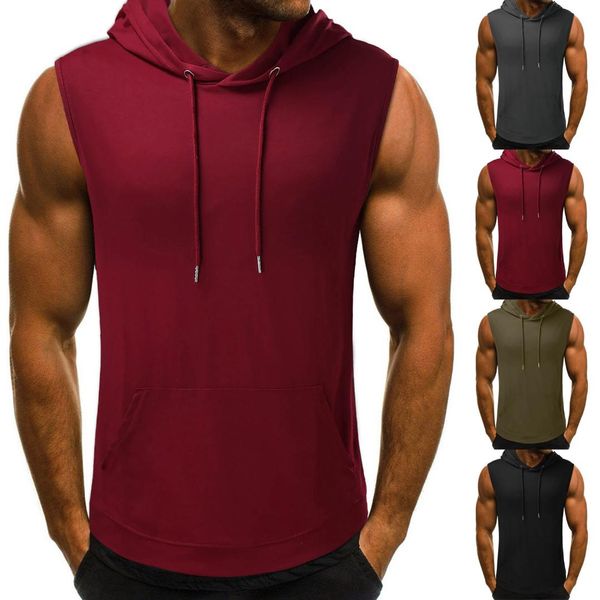 brand gyms clothing mens bodybuilding hooded tank cotton sleeveless vest sweatshirt fitness workout sportswear, White;black
brand gyms clothing mens bodybuilding hooded tank cotton sleeveless vest sweatshirt fitness workout sportswear, White;black