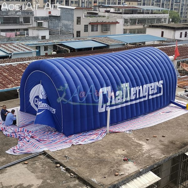 Image of 10m L Inflatable Sport Tunnel Tent Car Cover or Shelter/Event Awning for Advertising or Entertainment