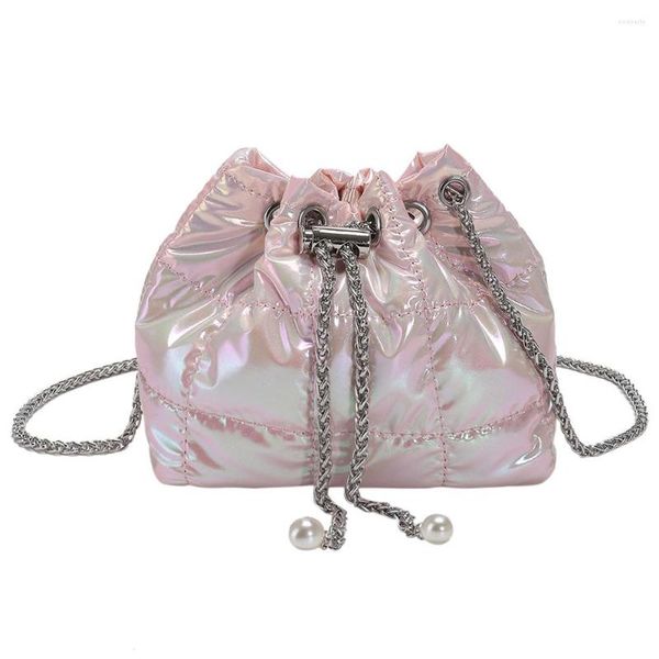 shoulder bags nylon crossbody bag fashion women shopping checker quilted drawstring chain pearl strap for office work
shoulder bags nylon crossbody bag fashion women shopping checker quilted drawstring chain pearl strap for office work