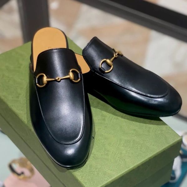 designer ggity princetown slippers genuine leather mules women loafers metal chain comfortable casual shoe lace velvet slipper with dust bag, Black
designer ggity princetown slippers genuine leather mules women loafers metal chain comfortable casual shoe lace velvet slipper with dust bag, Black