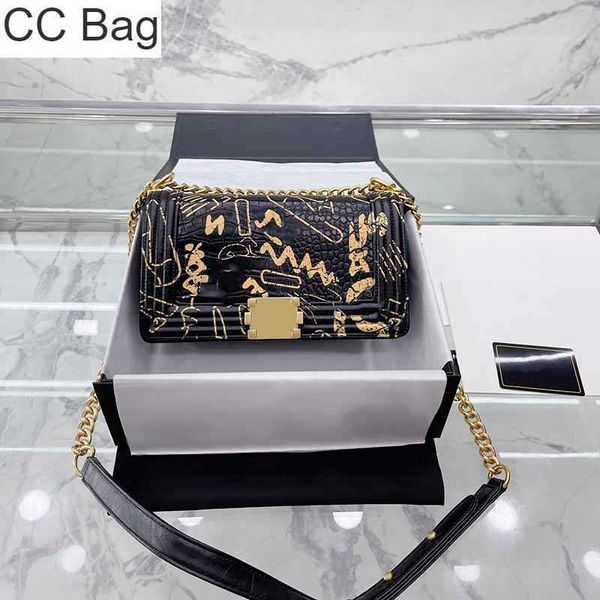 cc bag 9a 25cm multicolor graffiti designer bags vanity black alligator flap boy shoulder bag silver metal chain jumbo cross body hardware h, White
cc bag 9a 25cm multicolor graffiti designer bags vanity black alligator flap boy shoulder bag silver metal chain jumbo cross body hardware h, White