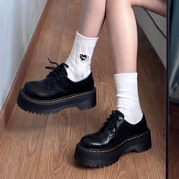 thick-soled shoes spring autumn british style retro pu leather shoes lace up martin single shoes jk shoes mary janes shoes, Black
thick-soled shoes spring autumn british style retro pu leather shoes lace up martin single shoes jk shoes mary janes shoes, Black