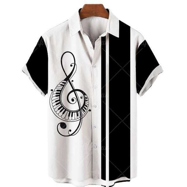new summer hawaiian men's shirt short sleeve music d printed shirts for men casual loose shirt zva, White;black
new summer hawaiian men's shirt short sleeve music d printed shirts for men casual loose shirt zva, White;black
