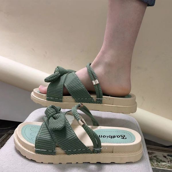 2022 fairy style summer women flip flops fashion casual platform versatile flat bottom lady sandal slippers with bow female shoe, Black
2022 fairy style summer women flip flops fashion casual platform versatile flat bottom lady sandal slippers with bow female shoe, Black