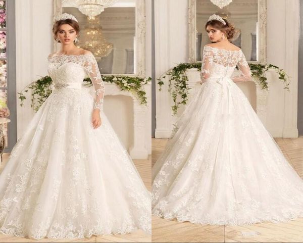 long sleeve vintage lace vestido de novia off the shoulder wedding dresses with beads a line court train bridal gowns custom1703789, White
long sleeve vintage lace vestido de novia off the shoulder wedding dresses with beads a line court train bridal gowns custom1703789, White