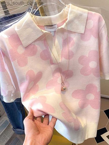 pink floral women t-shirts fashion knit thin summer tees short sleeve vintage korean tshirts 2023 ropa mujer casual femme l230522, White
pink floral women t-shirts fashion knit thin summer tees short sleeve vintage korean tshirts 2023 ropa mujer casual femme l230522, White
