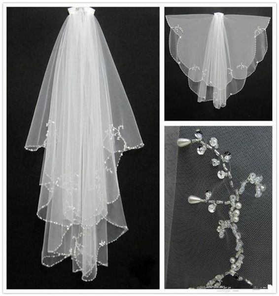 fashion white ivory 2019 short two layers bridal veils wedding accessories beaded edge crystal bridal accesories2193485, Black
fashion white ivory 2019 short two layers bridal veils wedding accessories beaded edge crystal bridal accesories2193485, Black