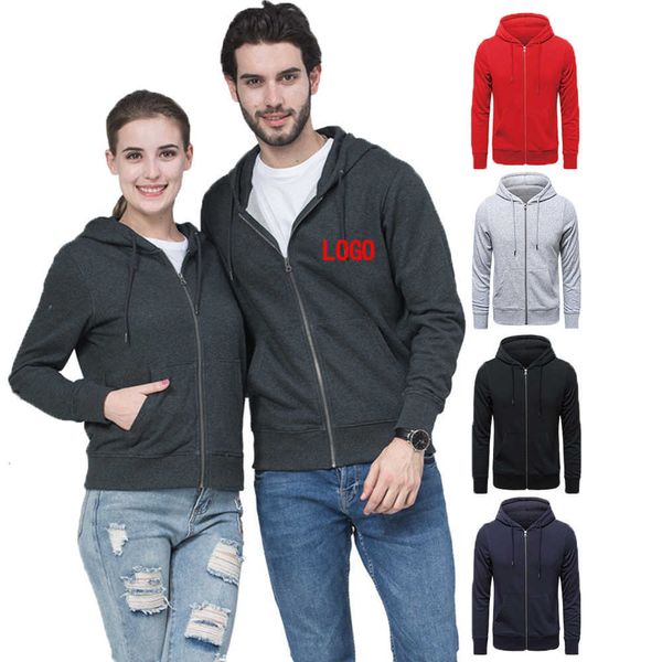 low moq zip up hoodie sweatshirt custom sample plain blank for men, Black