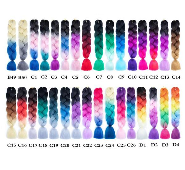 ombre three colors synthetic braiding hair 24inches factory jumbo braids kanekalon xpression braiding hair crochet braids ha5154506, Black
ombre three colors synthetic braiding hair 24inches factory jumbo braids kanekalon xpression braiding hair crochet braids ha5154506, Black