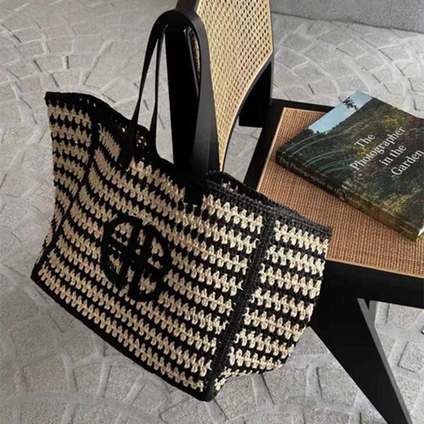 ab letter straw woven large capacity tote bag vacation beach bag rio women's striped vacation seaweed woven bag 230605
ab letter straw woven large capacity tote bag vacation beach bag rio women's striped vacation seaweed woven bag 230605