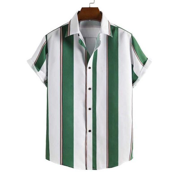 european and american new men's large size striped print shortsleeved shirts casual men's shirts xr, White;black
european and american new men's large size striped print shortsleeved shirts casual men's shirts xr, White;black