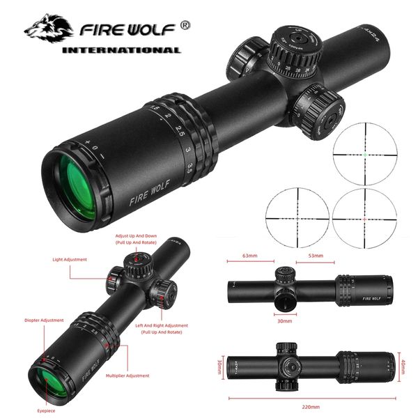 fire wolf silver 1-4x24 outdoor tactical optical rifle scope airsoft hunting mirror with red green illuminated cross scope range
fire wolf silver 1-4x24 outdoor tactical optical rifle scope airsoft hunting mirror with red green illuminated cross scope range