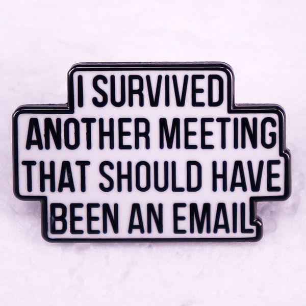 survived another meeting brooch cute anime movies games hard enamel pins collect metal cartoon brooch backpack hat bag collar lapel badges, Blue
survived another meeting brooch cute anime movies games hard enamel pins collect metal cartoon brooch backpack hat bag collar lapel badges, Blue