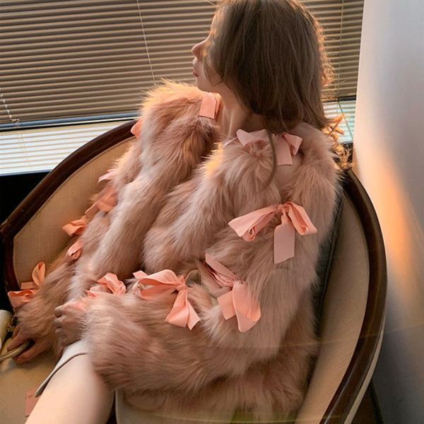 fur sweet faux mink fur coat bowtie knot imitation fox hair bomber jacket streetwear lace up thickening cardigan parka abrigos, Black
fur sweet faux mink fur coat bowtie knot imitation fox hair bomber jacket streetwear lace up thickening cardigan parka abrigos, Black