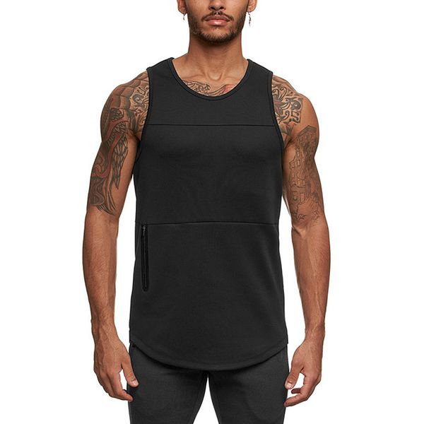 men' gym dry quickly tank summer sports breathable sleeveless round neck casual running fitness for men, White;black
men' gym dry quickly tank summer sports breathable sleeveless round neck casual running fitness for men, White;black