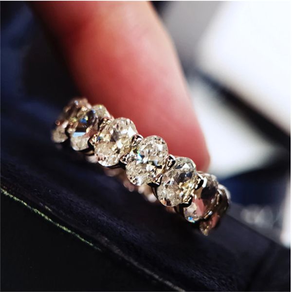 eternity oval cut moissanite diamond ring 100% original 925 sterling silver engagement wedding band rings for women men jewelry, Slivery;golden
eternity oval cut moissanite diamond ring 100% original 925 sterling silver engagement wedding band rings for women men jewelry, Slivery;golden