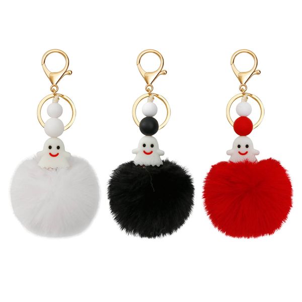 2023 new boho fur ball plush hangers keychain cute fluffy ghost halloween bag pendant keyring holder bag fashion gifts, Slivery;golden
2023 new boho fur ball plush hangers keychain cute fluffy ghost halloween bag pendant keyring holder bag fashion gifts, Slivery;golden
