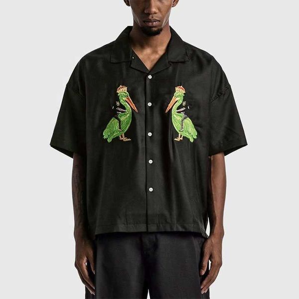 short sleeve custom button up shirt embroidered mens cloth shirt stylish black shirts for men casual kze, White;black
short sleeve custom button up shirt embroidered mens cloth shirt stylish black shirts for men casual kze, White;black