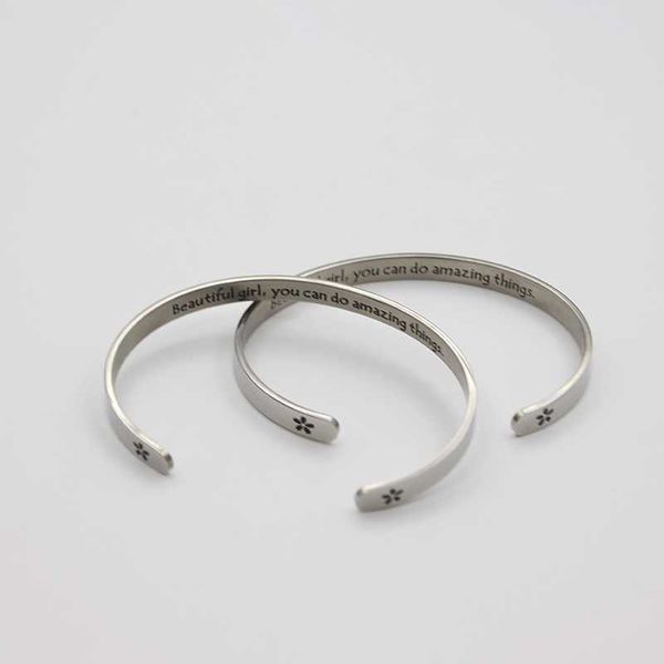 charm bracelets bangle new creative stainless steel open simplified silver bracelet engraving, Golden;silver
charm bracelets bangle new creative stainless steel open simplified silver bracelet engraving, Golden;silver