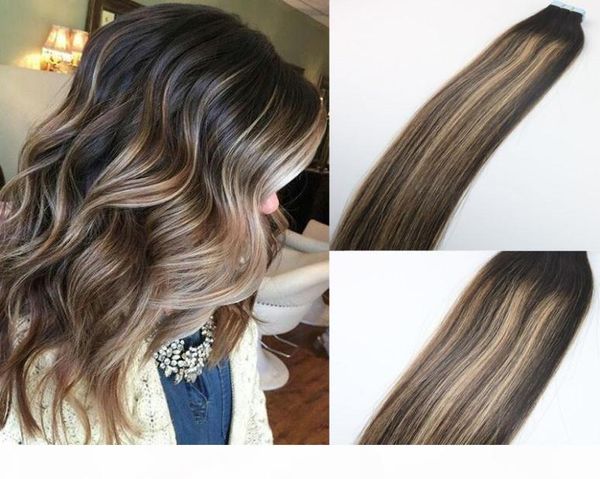 100gram colored 2327 blonde highlight ombre hair balayage skin weft seamless brazilian virgin hair extensions tape in hair exte2682666, Black
100gram colored 2327 blonde highlight ombre hair balayage skin weft seamless brazilian virgin hair extensions tape in hair exte2682666, Black
