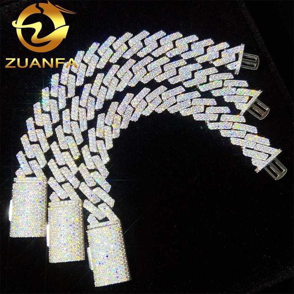 wholesale price pass diamond tester 15mm 925 sterling silver 2 row diamond vvs moissanite cuban link chain bracelet
wholesale price pass diamond tester 15mm 925 sterling silver 2 row diamond vvs moissanite cuban link chain bracelet