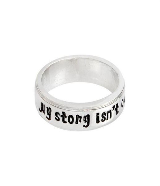 fashion silver plated semicolon handstamped ring letter quotmy story isn039t over yetquot inspirational ring for women men 4531724
fashion silver plated semicolon handstamped ring letter quotmy story isn039t over yetquot inspirational ring for women men 4531724