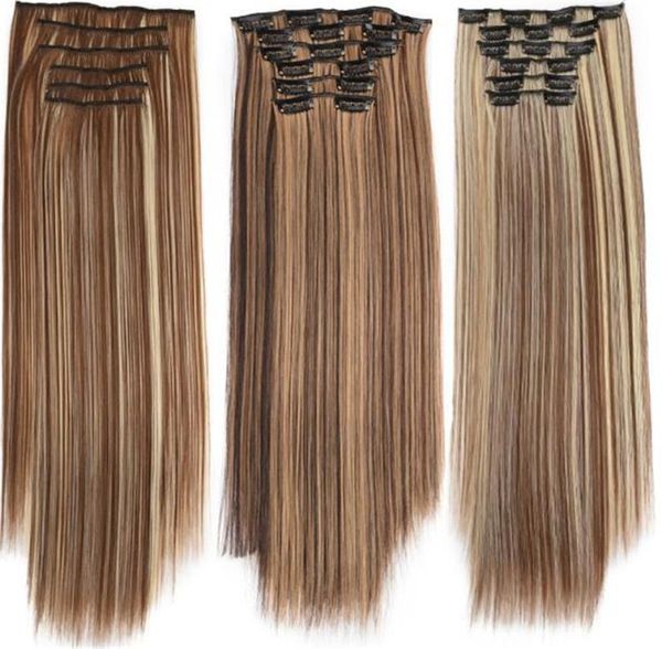 6pcslot clip in staright hair weave blonde black color 8 6 4inch synthetic hair extensions6226244, Black;brown
6pcslot clip in staright hair weave blonde black color 8 6 4inch synthetic hair extensions6226244, Black;brown