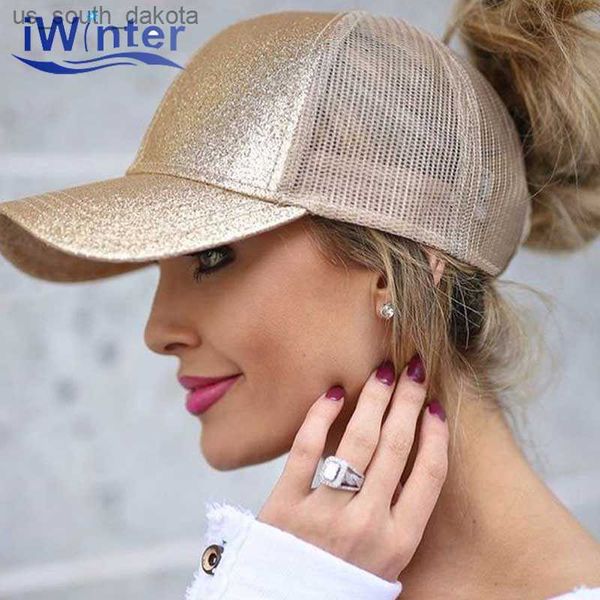 new glitter ponytail baseball cap for women snapback dad hat mesh trucker women's caps messy bun adjustable hip hop sequin hats l230523, Blue;gray
new glitter ponytail baseball cap for women snapback dad hat mesh trucker women's caps messy bun adjustable hip hop sequin hats l230523, Blue;gray