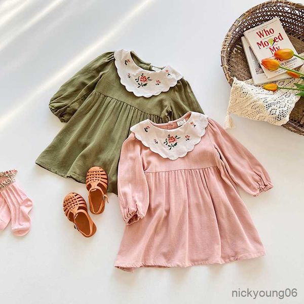 girl's dresses vintage embroidery cotton and linen girls dress 2023 spring new flowers lapel long-sleeved kids princess wt842 r230607, Red;yellow
girl's dresses vintage embroidery cotton and linen girls dress 2023 spring new flowers lapel long-sleeved kids princess wt842 r230607, Red;yellow