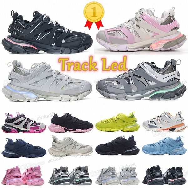 designer luxury womens mens casual shoe track 3.0 led sneaker lighted gomma leather trainer nylon printed platform sneakers men light traine, Black
designer luxury womens mens casual shoe track 3.0 led sneaker lighted gomma leather trainer nylon printed platform sneakers men light traine, Black