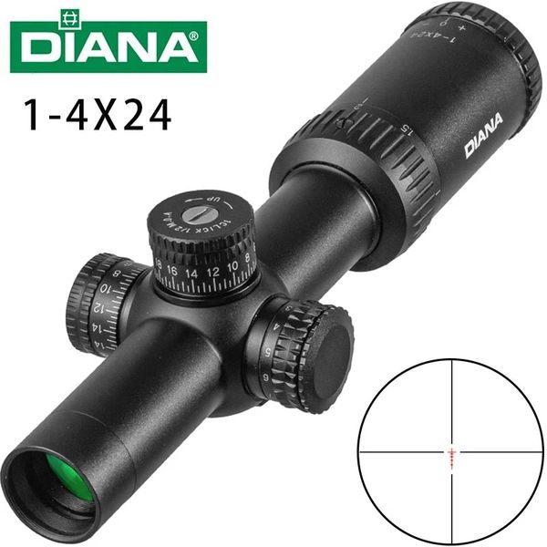 diana 1-4x24 for sniper rifle optical sight with target turret hunting sight cross sight tactical illuminated rifle mirror
diana 1-4x24 for sniper rifle optical sight with target turret hunting sight cross sight tactical illuminated rifle mirror