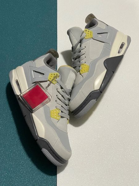 classical men women shoes og jumpman 4s basketball shoes grey yellow outdoor sneaker trainers jumpman iv designer sports sneakers size us5.5
classical men women shoes og jumpman 4s basketball shoes grey yellow outdoor sneaker trainers jumpman iv designer sports sneakers size us5.5
